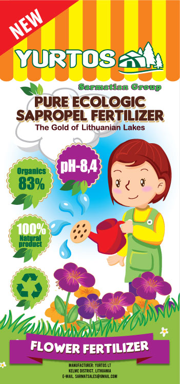 Ecologic Sapropel Flower Fertilizer - "Sarmatsales"